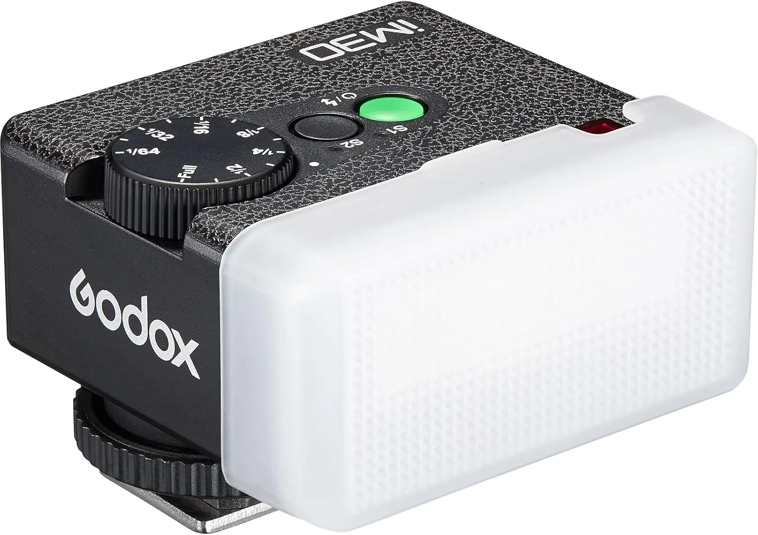 Godox iM30 Mini Flash with Diffuser for Canon, Nikon, Sony, Fuji, Olympus Single-Contact Hotshoe Cameras, Speedlite GN15, 7-Level Power Adjustment, 230 Flashes, S1/S2 Optical Slave Modes