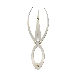 Golden Ratio Eyebrow Ruler, Stainless Steel Eyebrow Caliper 1:1.618 Three-Point Balance Stencil Removable Reusable Permanent Measure Tool for Tattoo Makeup