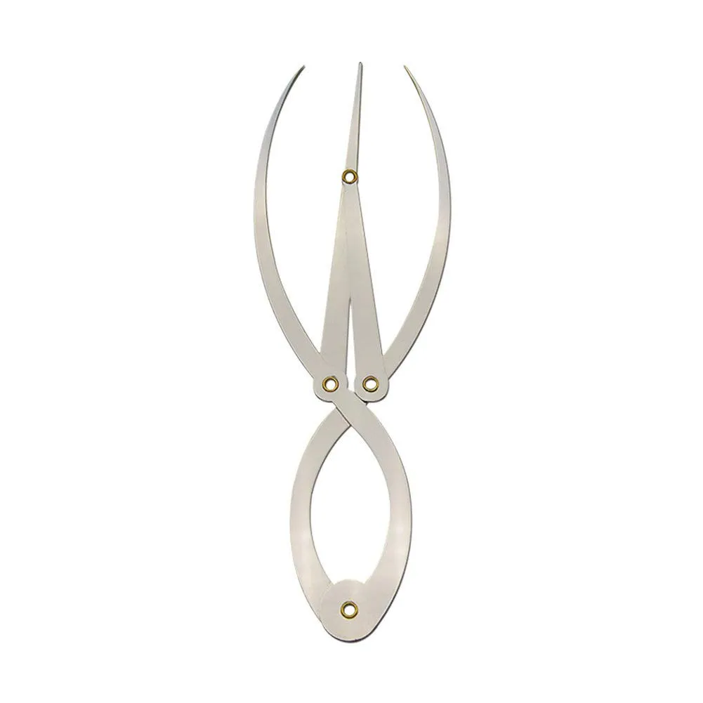 Golden Ratio Eyebrow Ruler, Stainless Steel Eyebrow Caliper 1:1.618 Three-Point Balance Stencil Removable Reusable Permanent Measure Tool for Tattoo Makeup