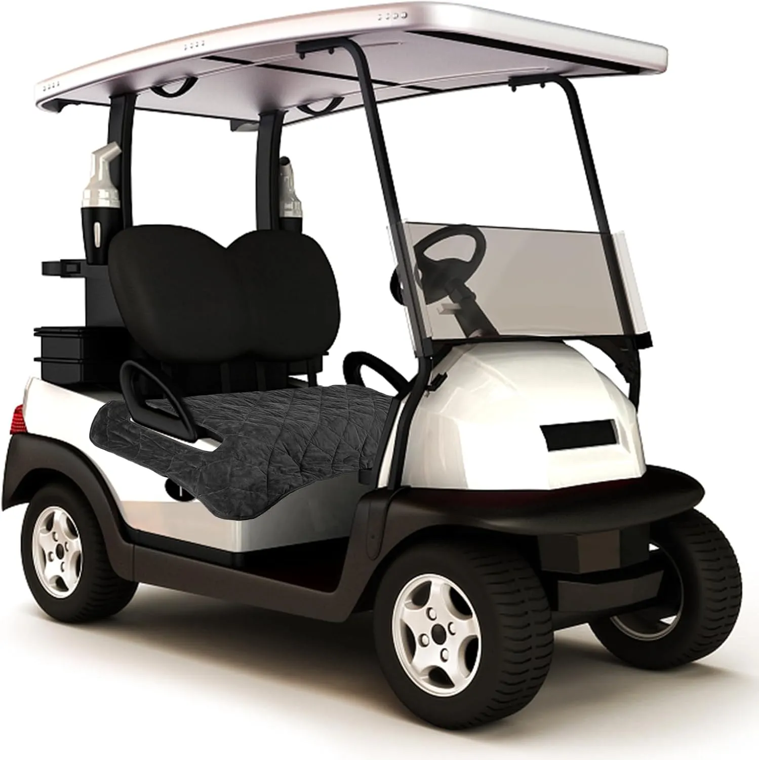Golf Cart Seat Covers,EZGO Seat Cover,Heavy Duty Golf Cart Seat Blanket,Waterproof Travel Sports Cart Seat Cushion Covers for 2 Person Seats Club Car,Winter Golf Cart Accessories,Golf Cart Seat Cover