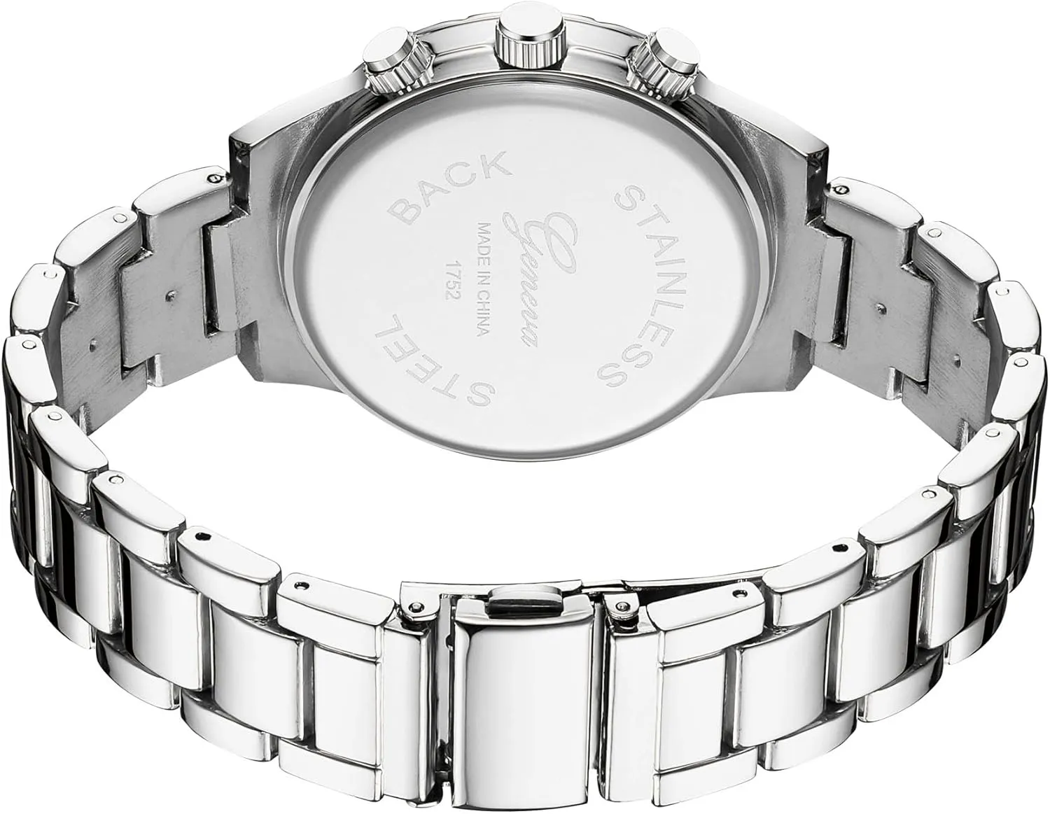 Gosasa Luxury Unisex Crystal Diamond Watches Quartz Digital Calendar Rose Gold Silver Stainless Steel Watch