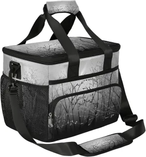 Gossamer Flower Soft Sided Cooler Bag, 20 Cans Insulated Leak Proof Cooler Bag with Hard Bottom Showy Flower Portable Lightweight Cooler Picnic Cooler Lunch Tote Bag for Travel Camping
