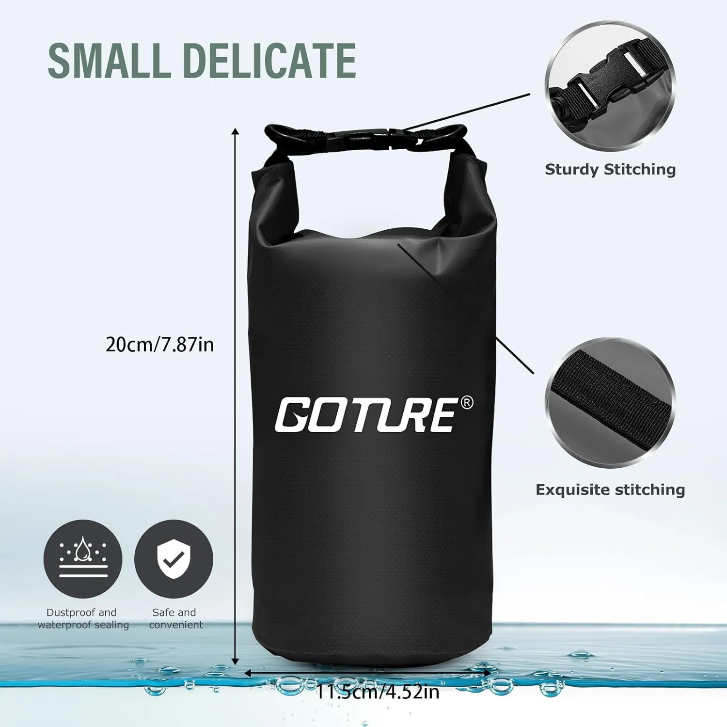 Goture Breathable Fishing Wader, 2-Ply Nylon/PVC Hunting Waders with Boot Hanger, Waterproof Chest Waders for Men Women M08/W10