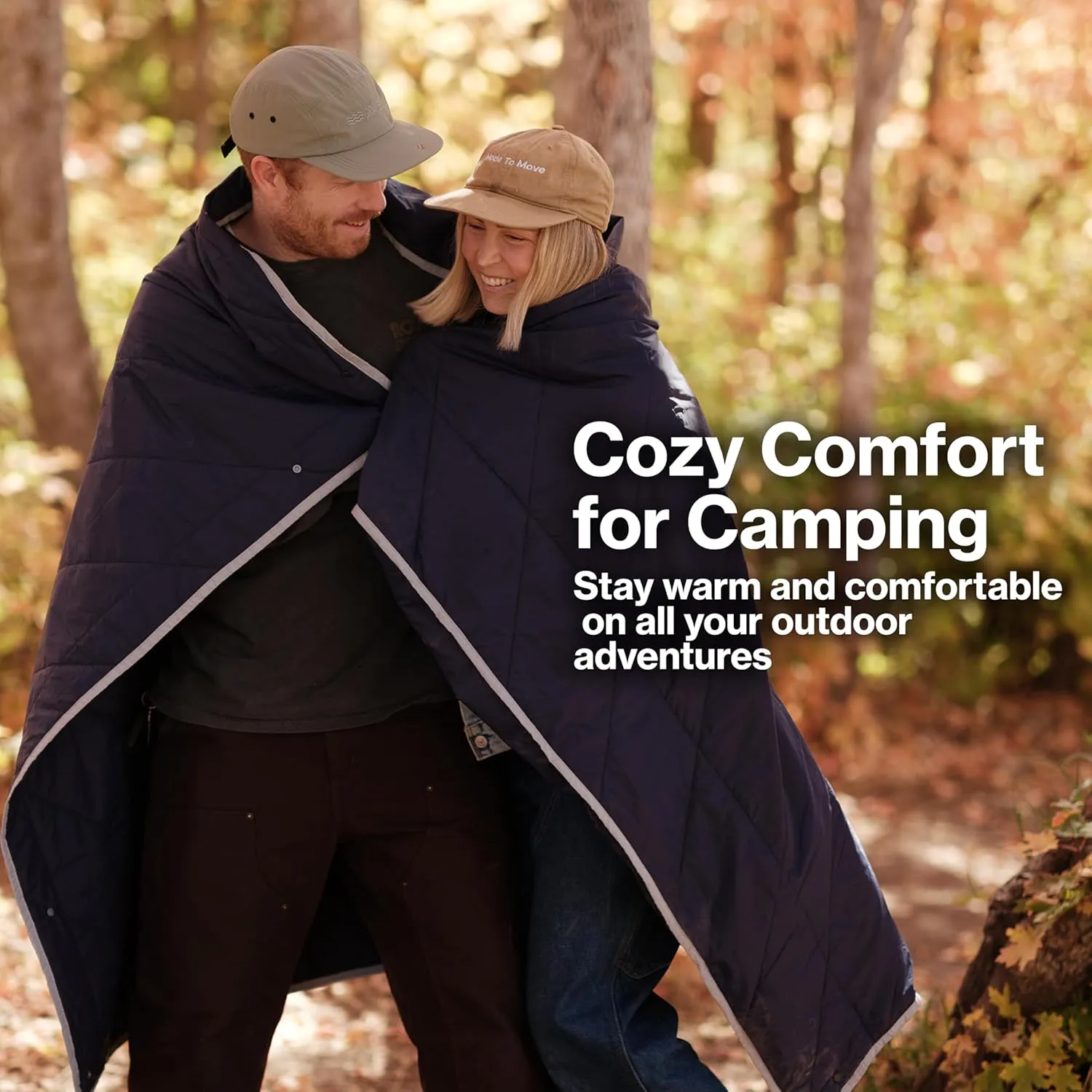 Gravel Layover Travel Blanket – Compact, Warm, and Packable with Carry Pouch (Stone)