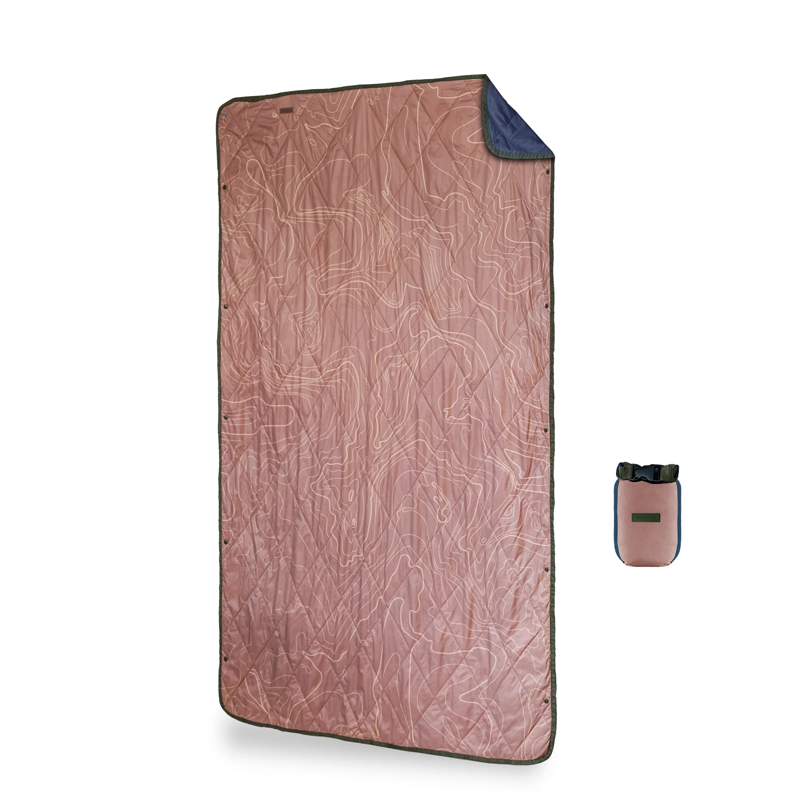 Gravel Travel UltraPak Everyday Blanket - More Packable & Puffy - Topo