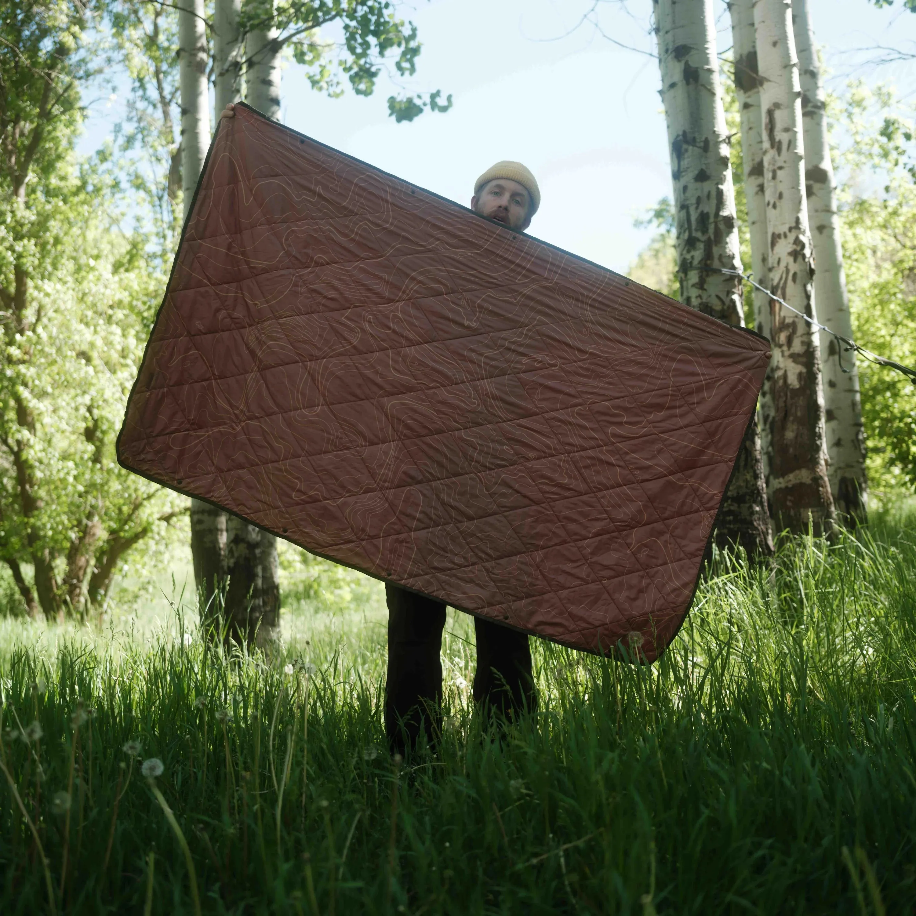 Gravel Travel UltraPak Everyday Blanket - More Packable & Puffy - Topo