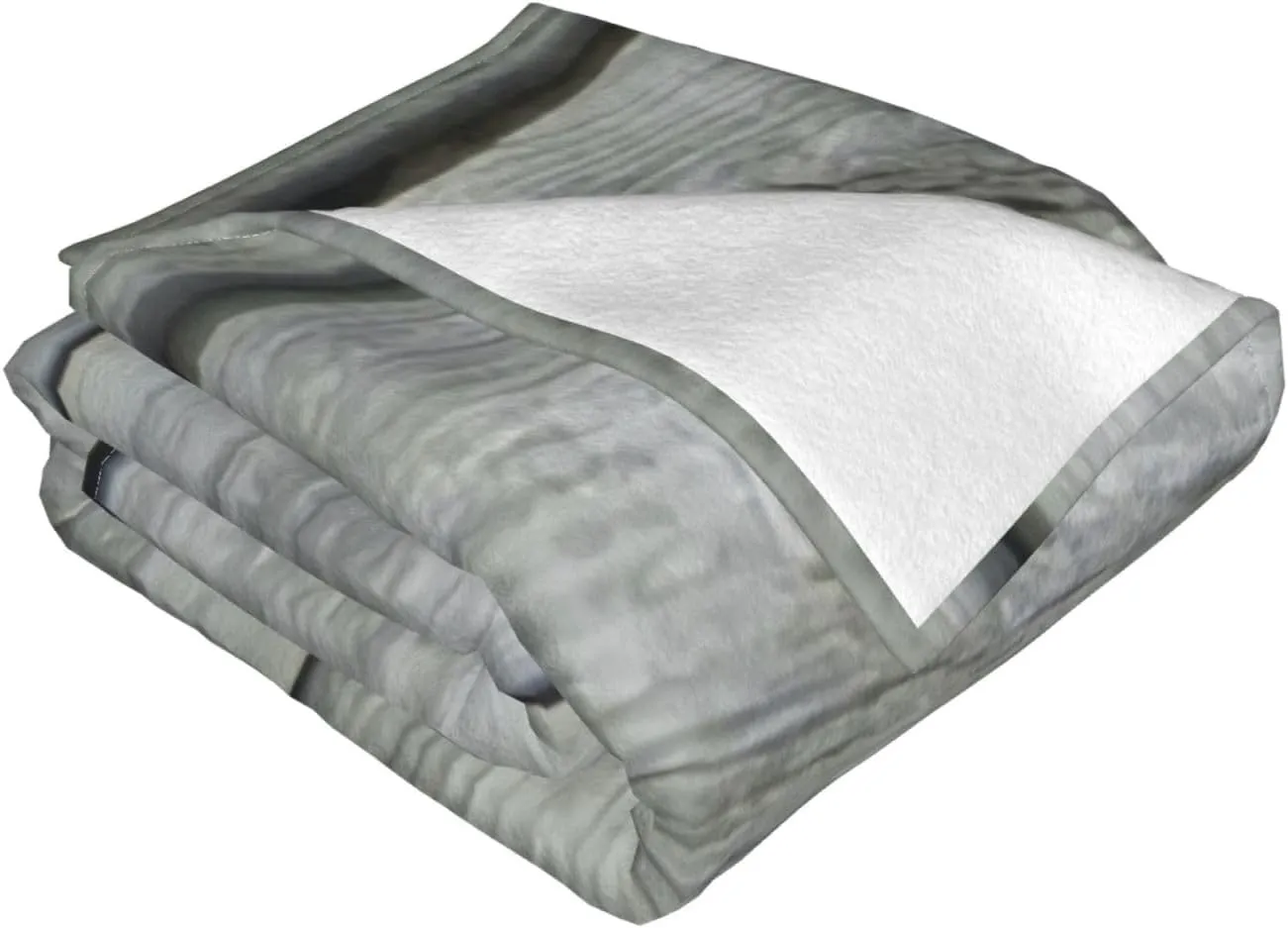 Gray Reclaimed Wood Light 60"X50" Flannel Blanket - 100% Soft Polyester, Lightweight and Warm, Suitable for Families, Camping, Travel