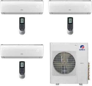 Gree MULTI36CLIV303-36,000 BTU Multi21  Tri-Zone Wall Mount Mini Split Air Conditioner Heat Pump 208-230V (9-9-24)