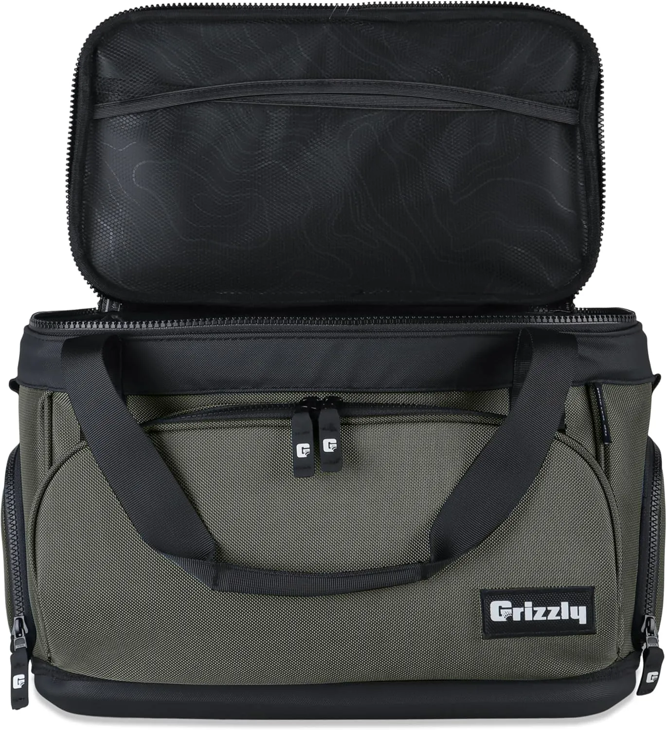 Grizzly Drifter 20 Soft Sided Cooler | 20 qt Flip-Top Cooler Bag | Ice Chest for Beach Boat Camping Fishing Hiking Hunting Picnic | Lightweight Portable Insulated Waterproof