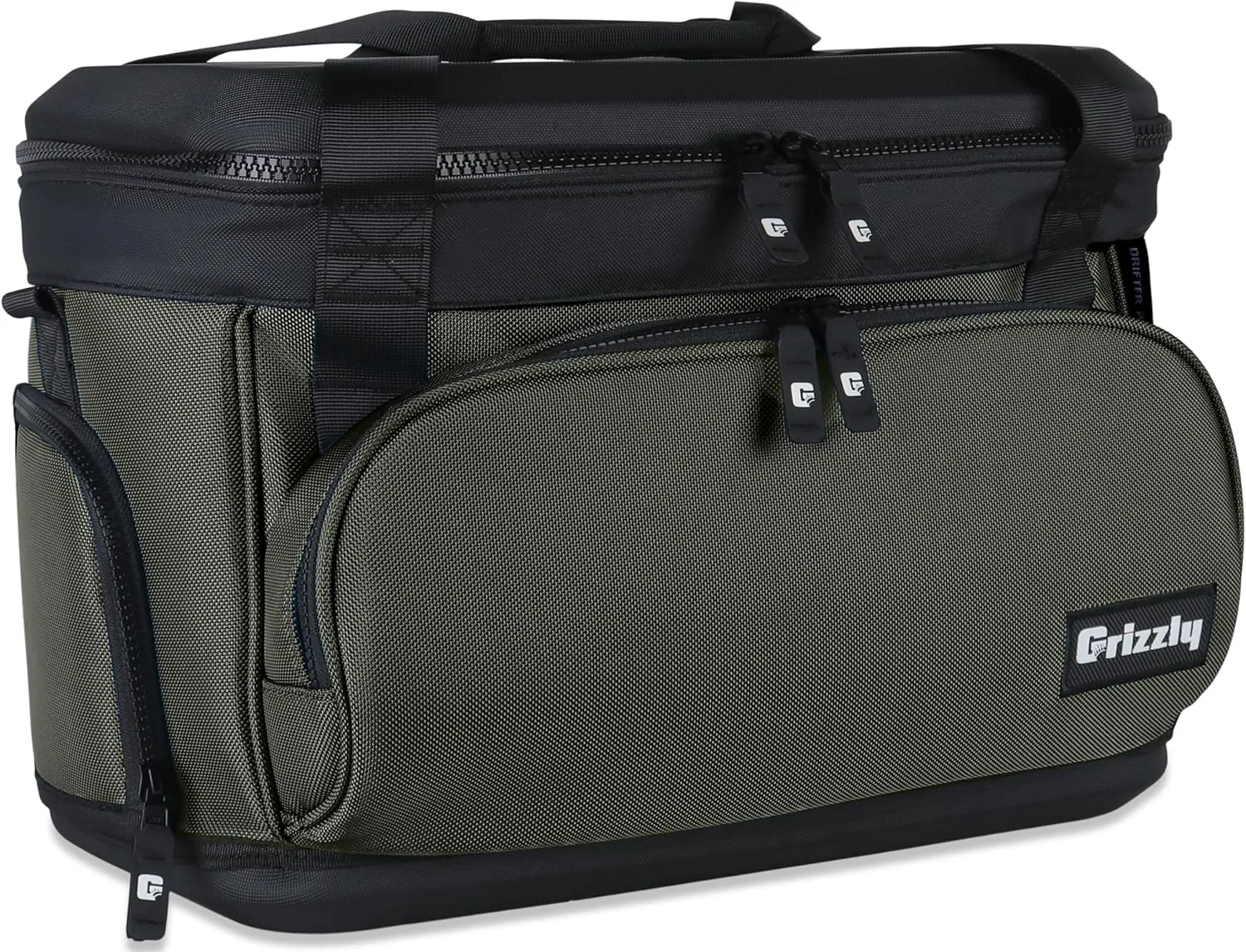 Grizzly Drifter 20 Soft Sided Cooler | 20 qt Flip-Top Cooler Bag | Ice Chest for Beach Boat Camping Fishing Hiking Hunting Picnic | Lightweight Portable Insulated Waterproof