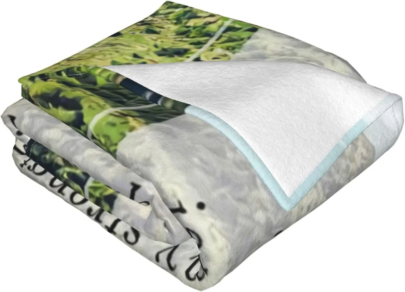 Habakkuk 3 19 60"X50" Flannel Blanket - 100% Soft Polyester, Lightweight and Warm, Suitable for Families, Camping, Travel