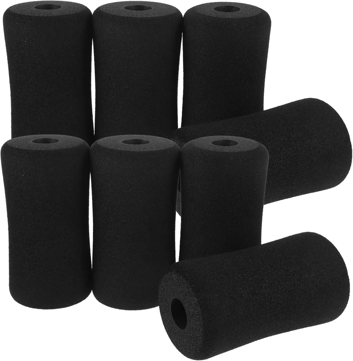 Happyyami 8pcs Foam Foot Pads for Leg Extension Machines Soft Sponge for Fitness Equipment Easy to Clean for Weightlifting Beds Gym Use