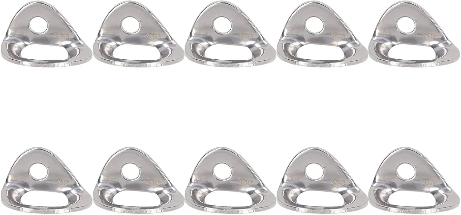Heavy - Duty Stainless Steel Climbing Hangers 10 - Pack – Secure & Durably Anchors for Caving, Rappelling, Work & Play