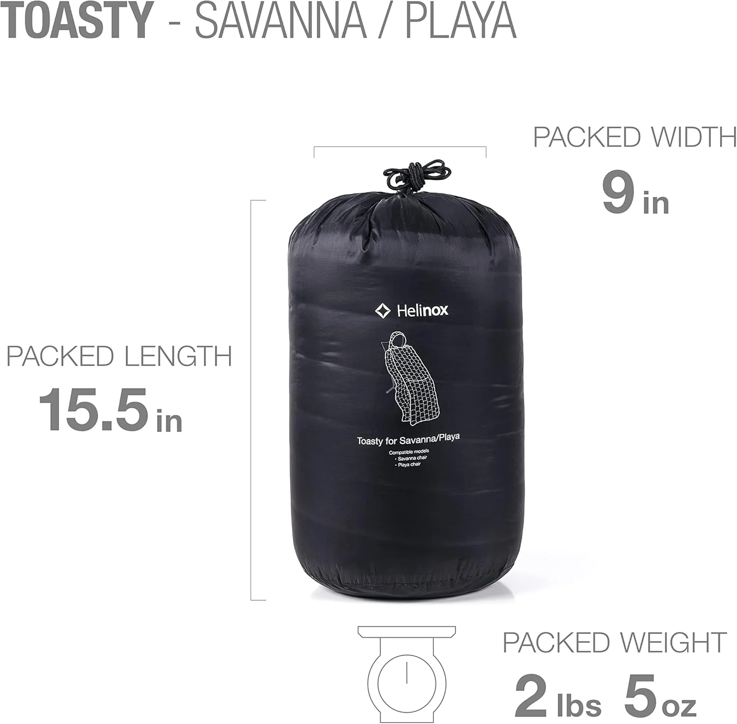 Helinox Toasty Wraparound Hooded Blanket, Savanna/Playa, Black
