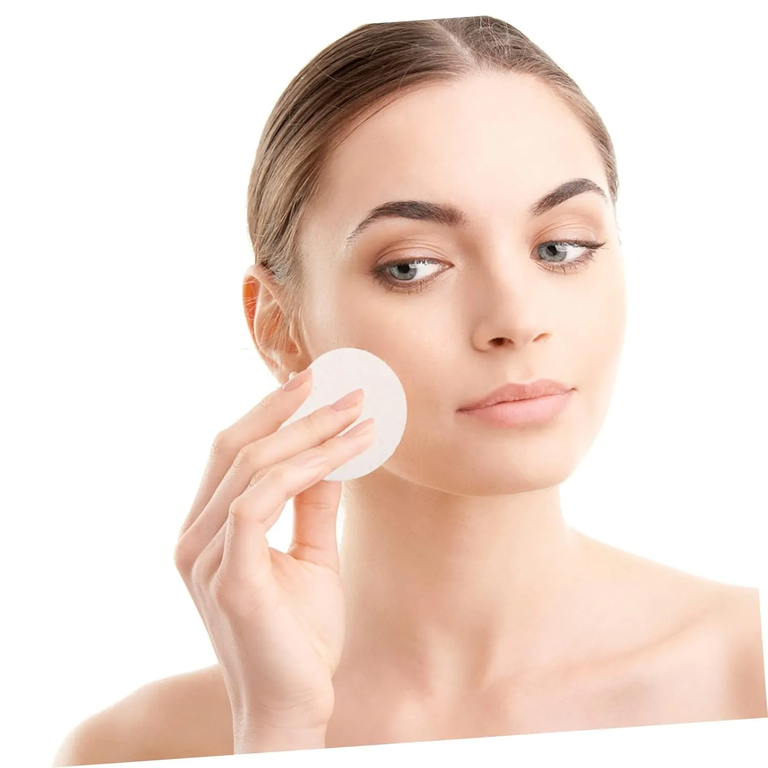 Hemoton 100pcs Makeup Removing Gentle Face Cleaning Pads for Exfoliating Cleansing Professional-grade Skin Care Tool for Home Salon Use