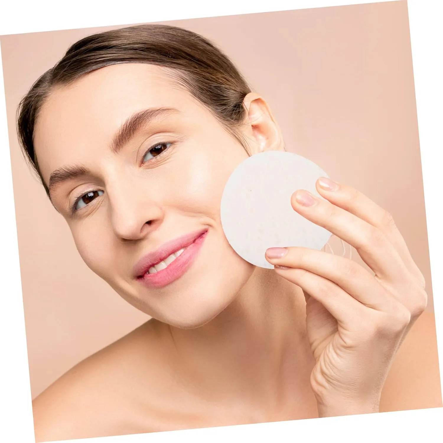 Hemoton 100pcs Makeup Removing Gentle Face Cleaning Pads for Exfoliating Cleansing Professional-grade Skin Care Tool for Home Salon Use