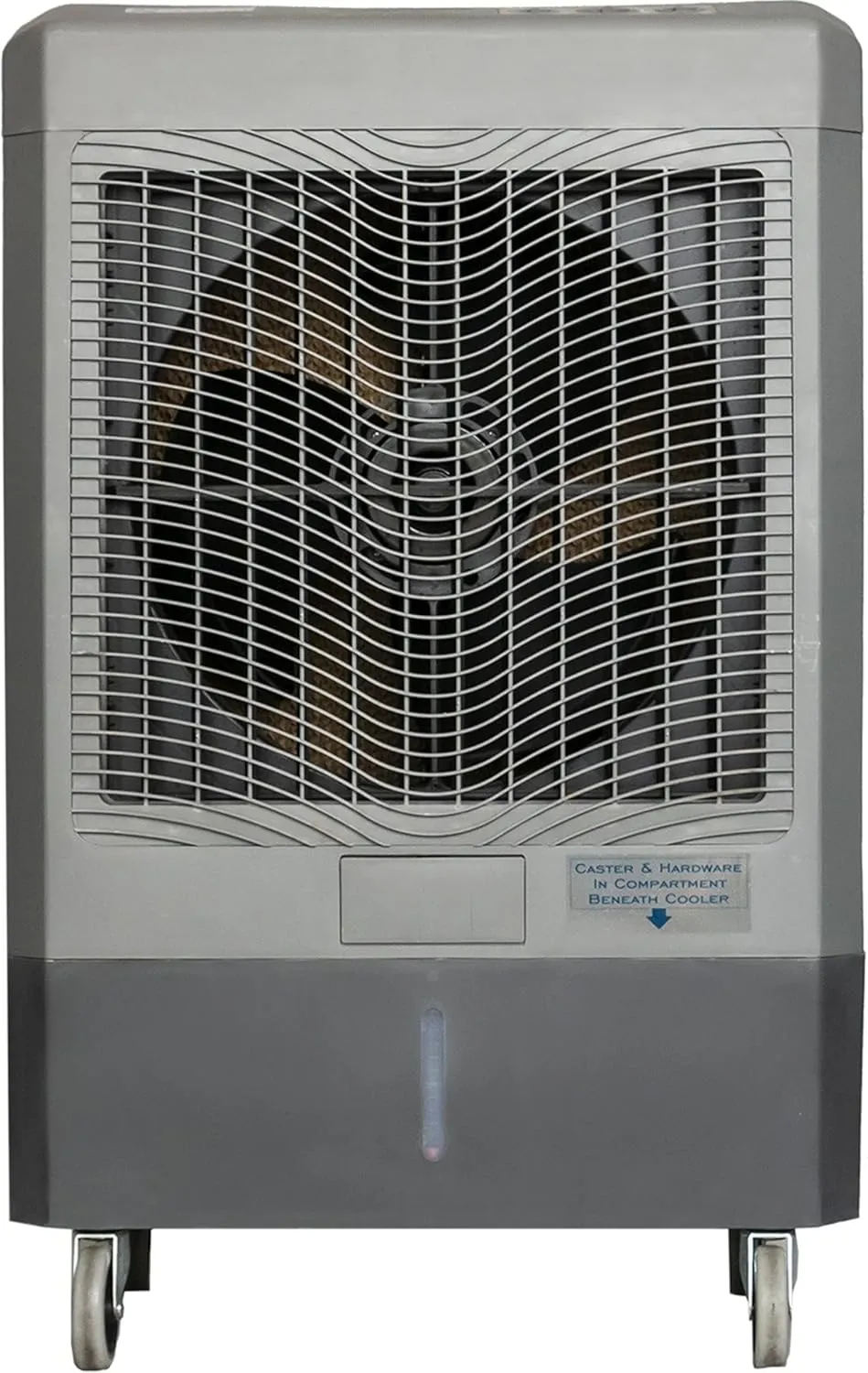 Hessaire Indoor and Outdoor Use Portable 1,600 Square Foot Cooling Area, Evaporative Swamp Air Cooler with 3 Fan Settings, Gray