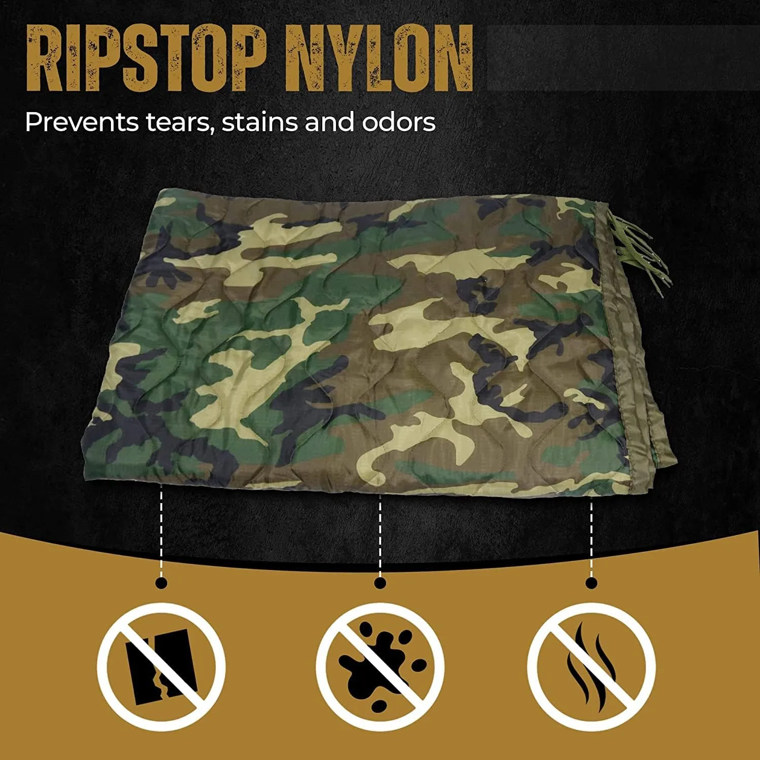 HighSpeedDaddy HSD Mini Woobie Military Style Poncho Liner Camo Kids Baby Blanket (Woodland, Baby)
