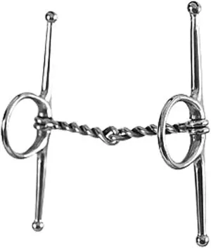 HILASON 5" Stainless Steel Full Cheek Twisted Wire Horse Snaffle Mouth Bit