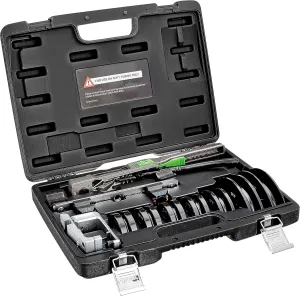 Hilmor Compact Bender Kit with Reverse Bending Attachment for 1/4" - 7/8" Tube and Pipe Bending, Black, CBKRB 1926598