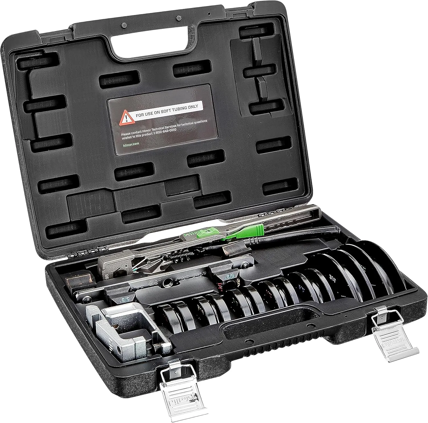 Hilmor Compact Bender Kit with Reverse Bending Attachment for 1/4" - 7/8" Tube and Pipe Bending, Black, CBKRB 1926598