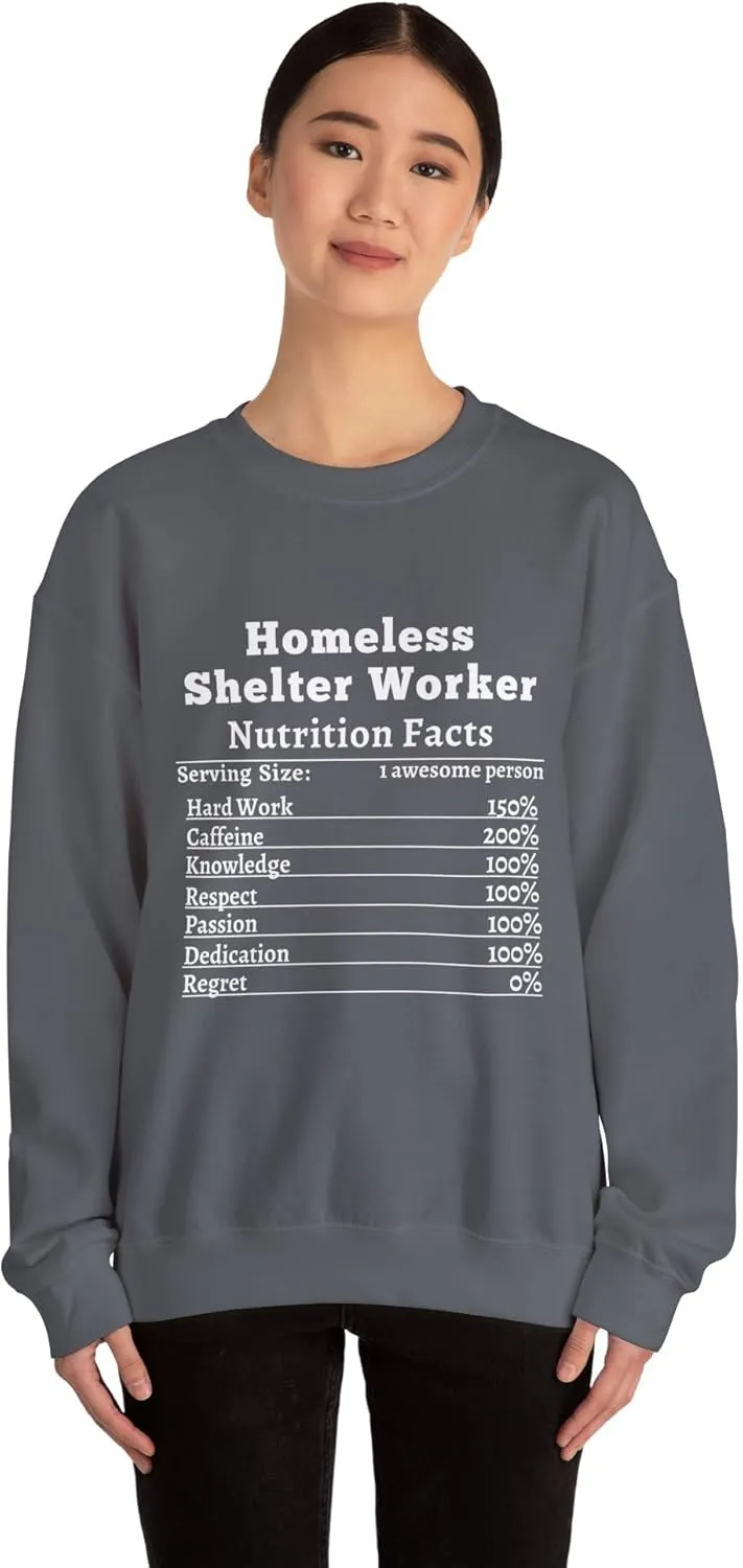 Homeless Shelter Worker Sweatshirt Gift for Social Workers Comfy Crewneck
