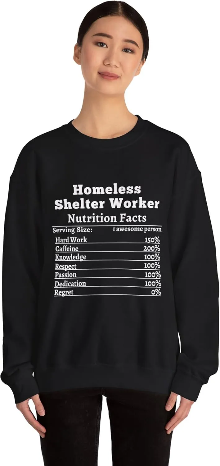 Homeless Shelter Worker Sweatshirt Gift for Social Workers Comfy Crewneck