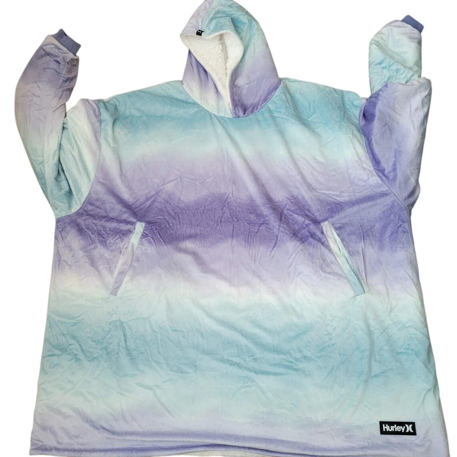 Hoodie  Delivery guarantee Size. Blanket Hurley Excellent One Wearable Unisex. Fast international shipping Pre-owned. Condition