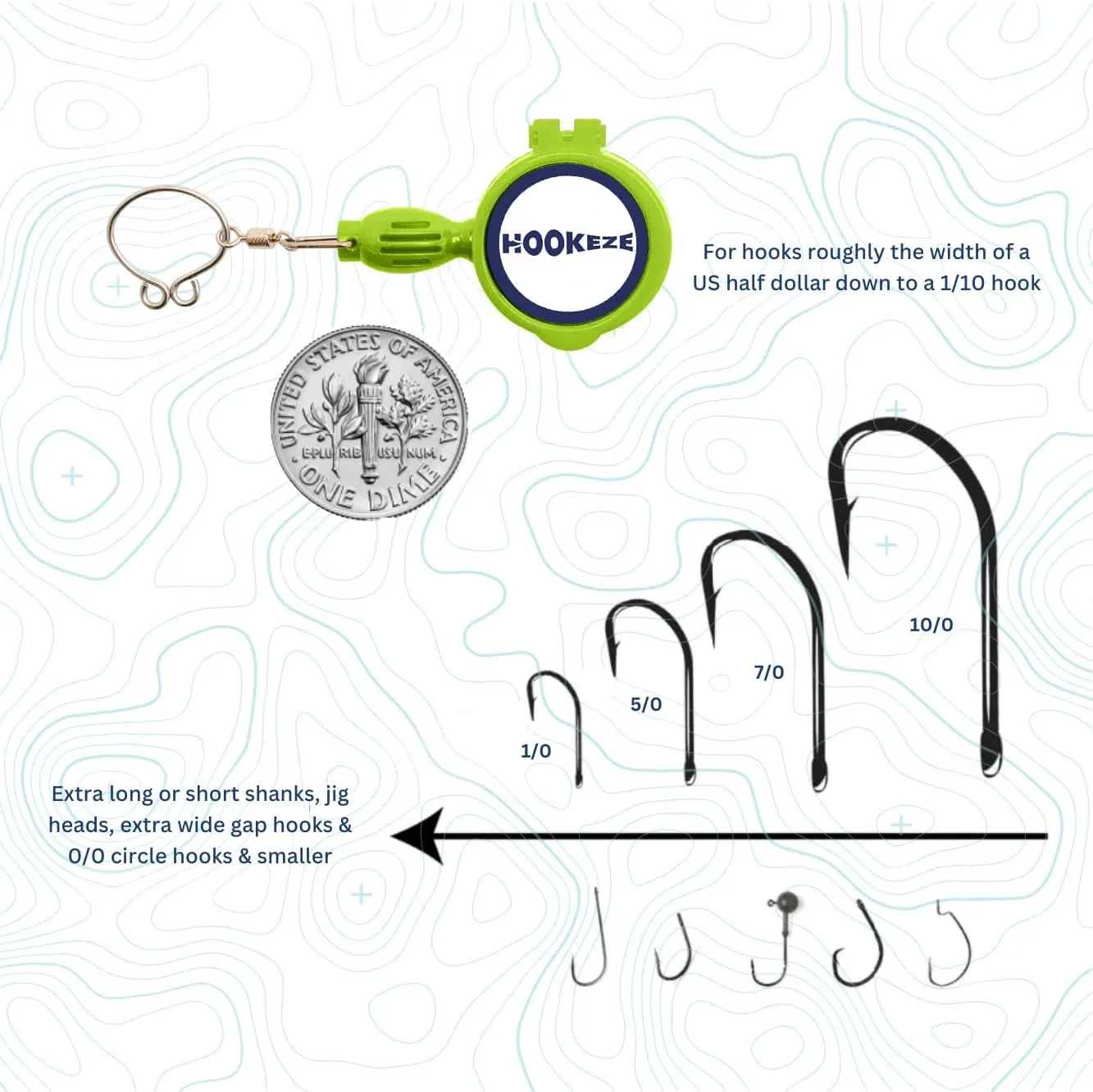 HOOK-EZE Fly Fishing Accessories - Fishing Knot Tying Tool for Tying Fishing Line to Hooks - Fishing Gear and Equipment, Gadget to Tie Knots Quick and Easy - Fishing Gifts for Men