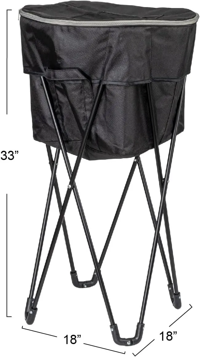 Household Essentials Thermal Standing Cooler with Travel Bag, Heavy-Duty Polyester,