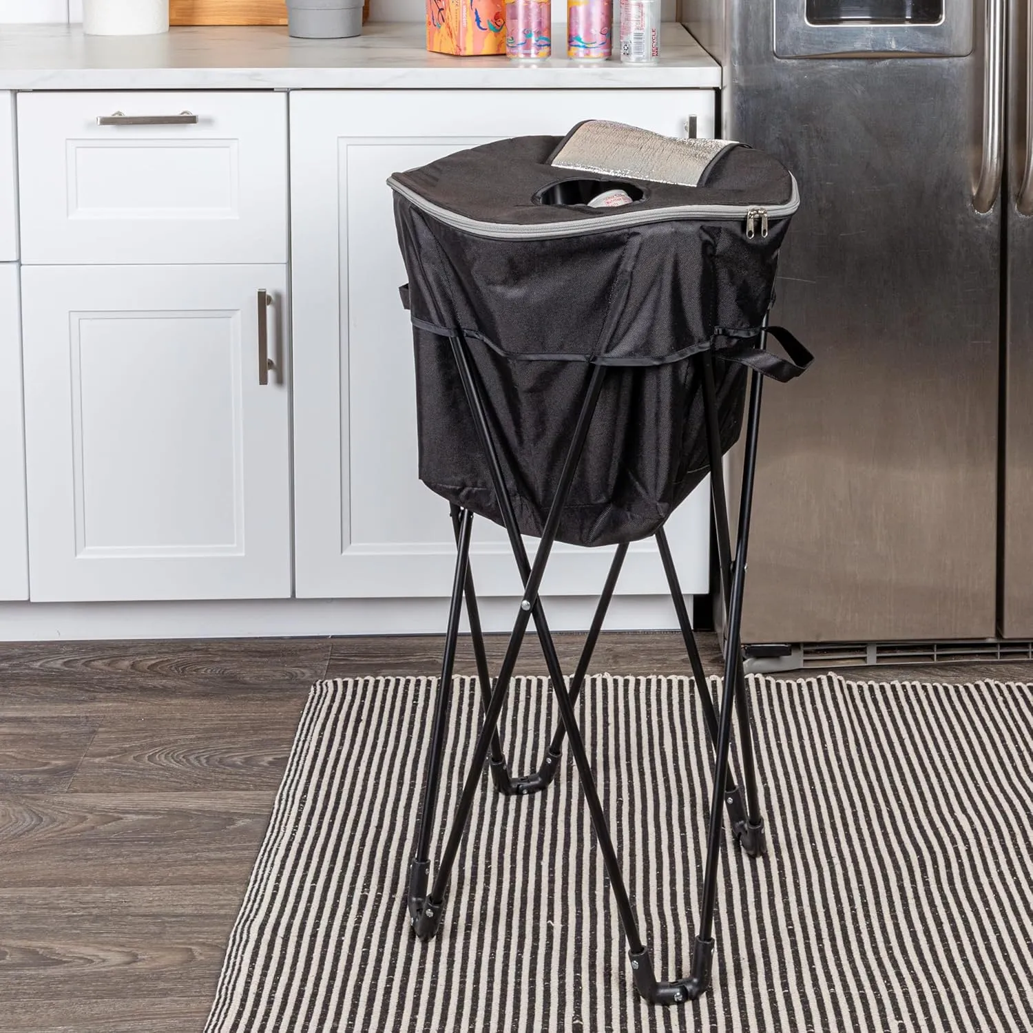Household Essentials Thermal Standing Cooler with Travel Bag, Heavy-Duty Polyester,