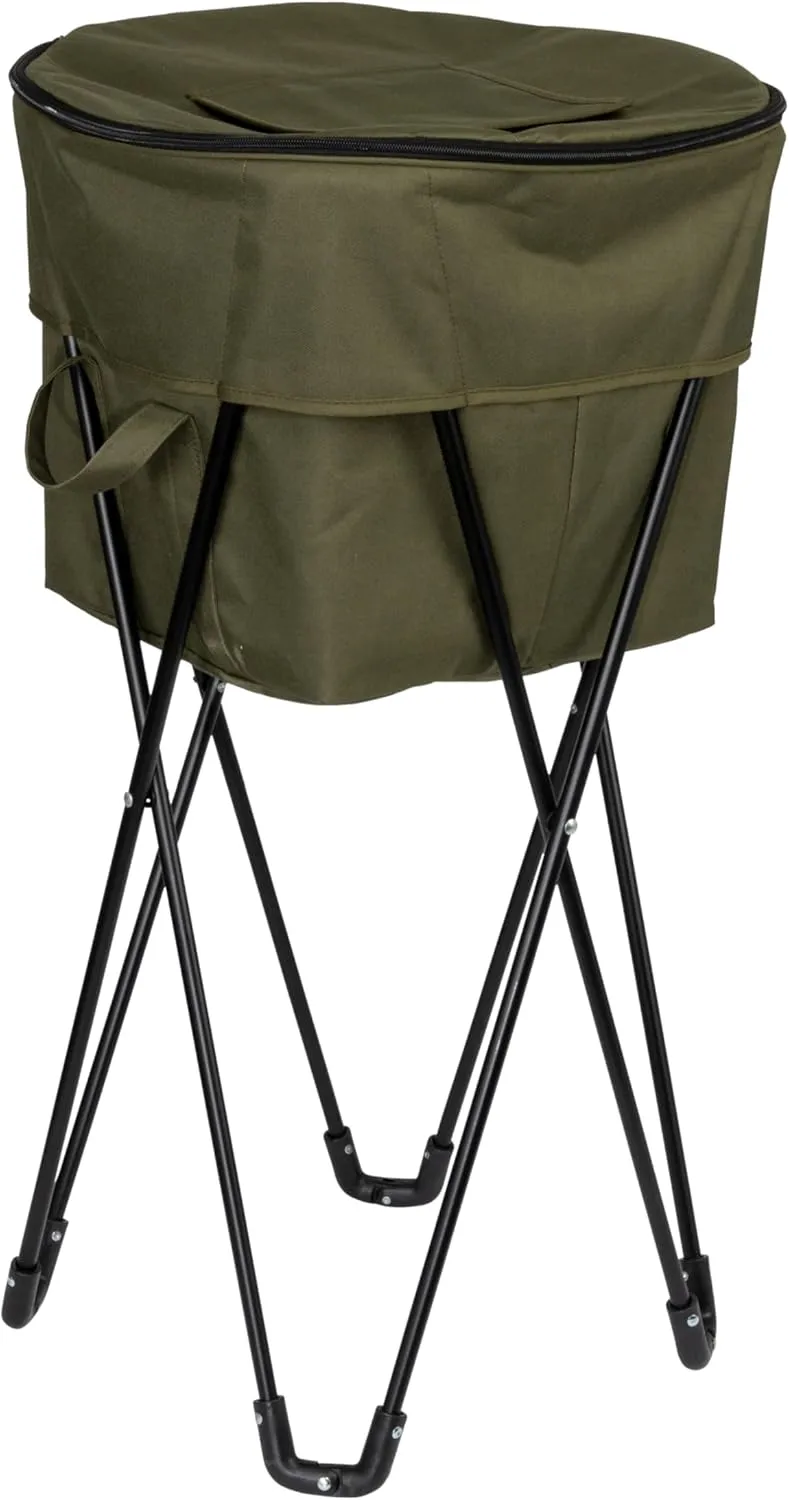 Household Essentials Thermal Standing Cooler with Travel Bag, Heavy-Duty Polyester,
