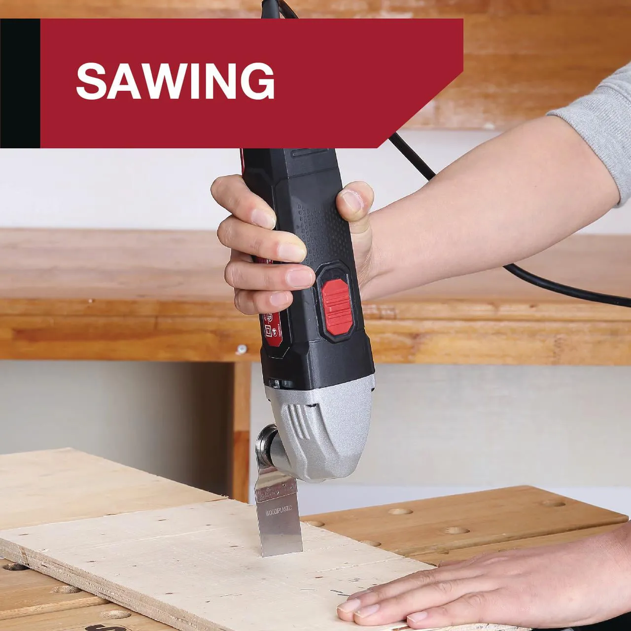 Hyper Tough 2.1 Amp Corded Oscillating Multi-function Tool, Variable Speed