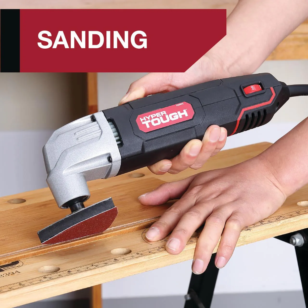 Hyper Tough 2.1 Amp Corded Oscillating Multi-function Tool, Variable Speed