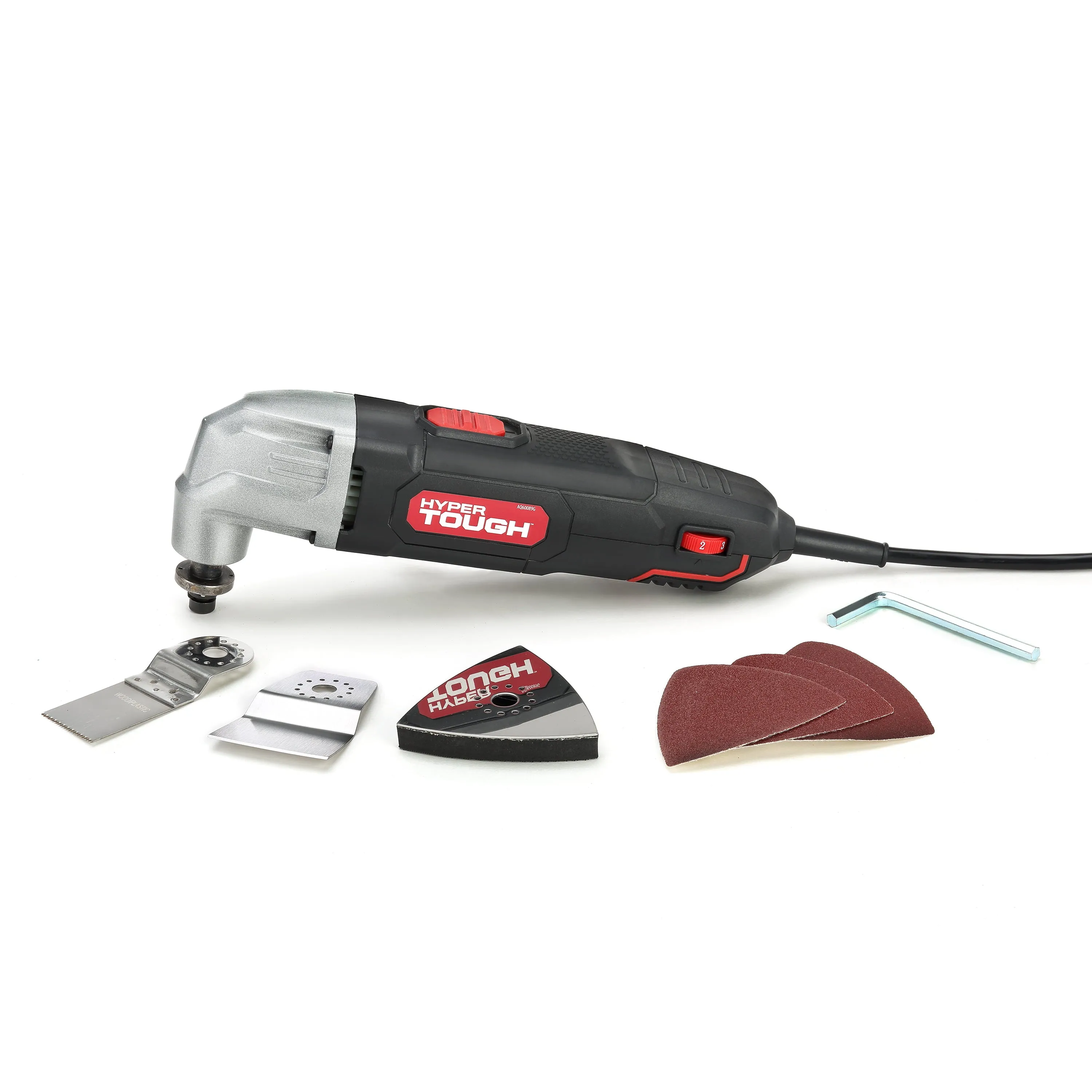 Hyper Tough 2.1 Amp Corded Oscillating Multi-function Tool, Variable Speed