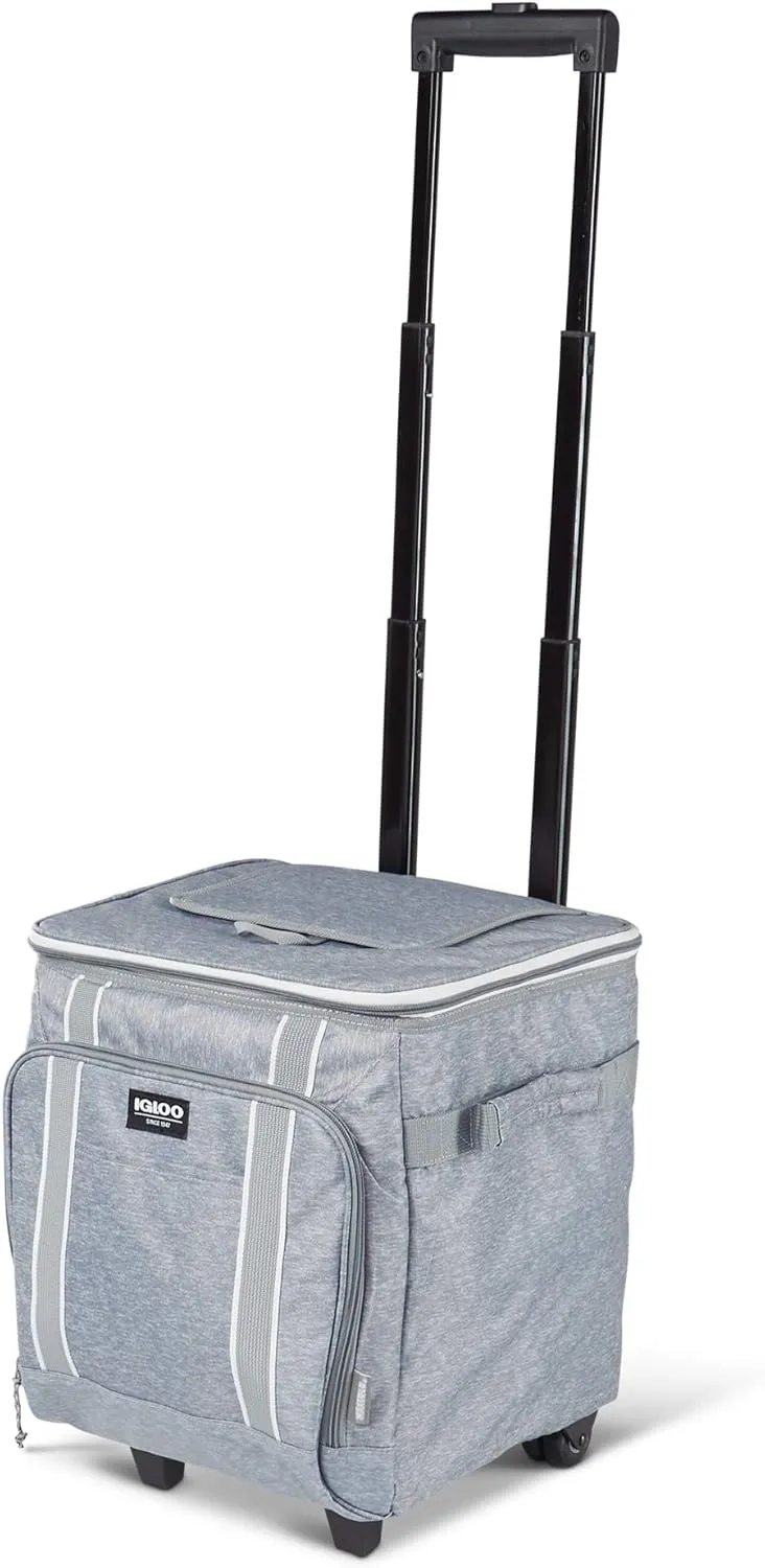 Igloo Large Portable Insulated Soft Coolers with Rolling Wheels