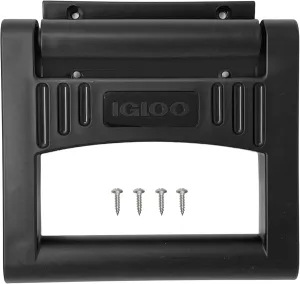 Igloo Rugged 4-Hole Cooler Handle & Bracket - Made in The USA - for Party Bar, Polar 120 Qt, and 90-100 Qt Sized Ice Chests, Black