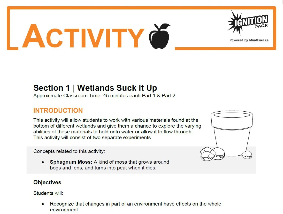 Ignition Pack - Wetland Ecosystems Unit