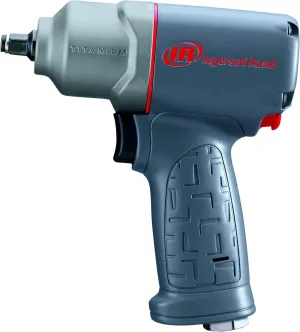 Ingersoll Rand 2115TiMAX 3/8" Air Impact Wrench, 300 ft-lbs Torque, Titanium Hammer Case, Friction Ring Retainer, Pistol