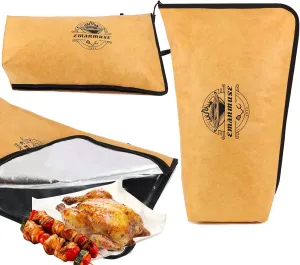 Insulated BBQ Blanket for Men - 21-inch Meat Resting Bag to Keep Brisket Juicy with Grill Gift Set for Dad