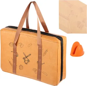 Insulated BBQ Meat Resting Bag - Reusable, Foldable & Lightweight with Double-Sided Zipper - Larger Capacity - Thick Foil Lining for Lasting Flavour and Moisture Retention (21inch)