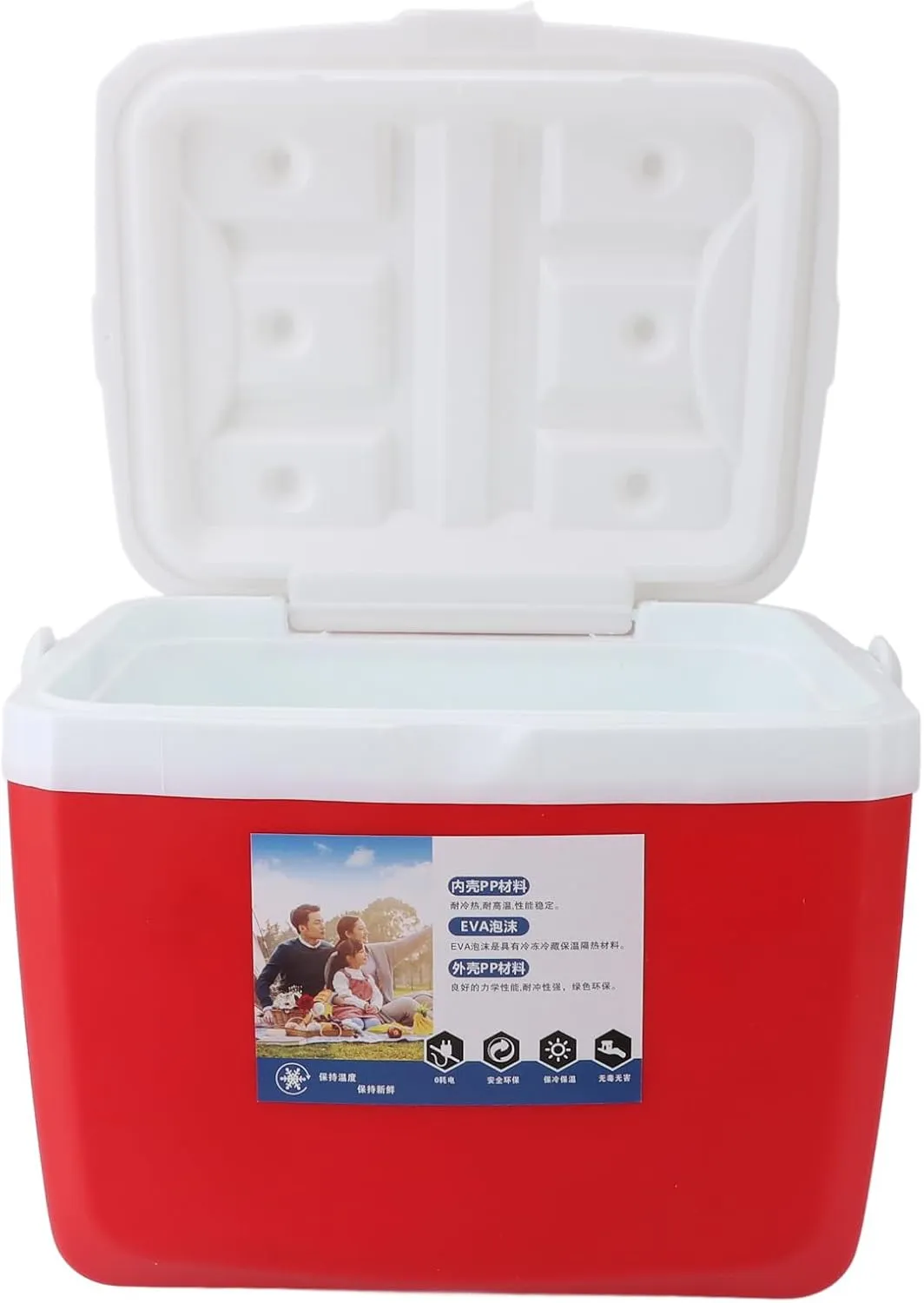 Insulated Cooler, 13L Portable Cooler Box Camping Coolers Leakproof Outdoor Cooler with Carry Handle Small Cooler Hard Shell for Beach, Drink, Beverage, Camping, Picnic, Fishing,