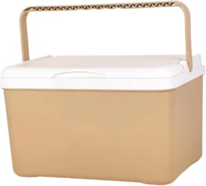 Insulated Cooler Box Ice Chest Large Capacity, Practical Portable Ice Retention Cooler Hard Coolers for Hiking Camping