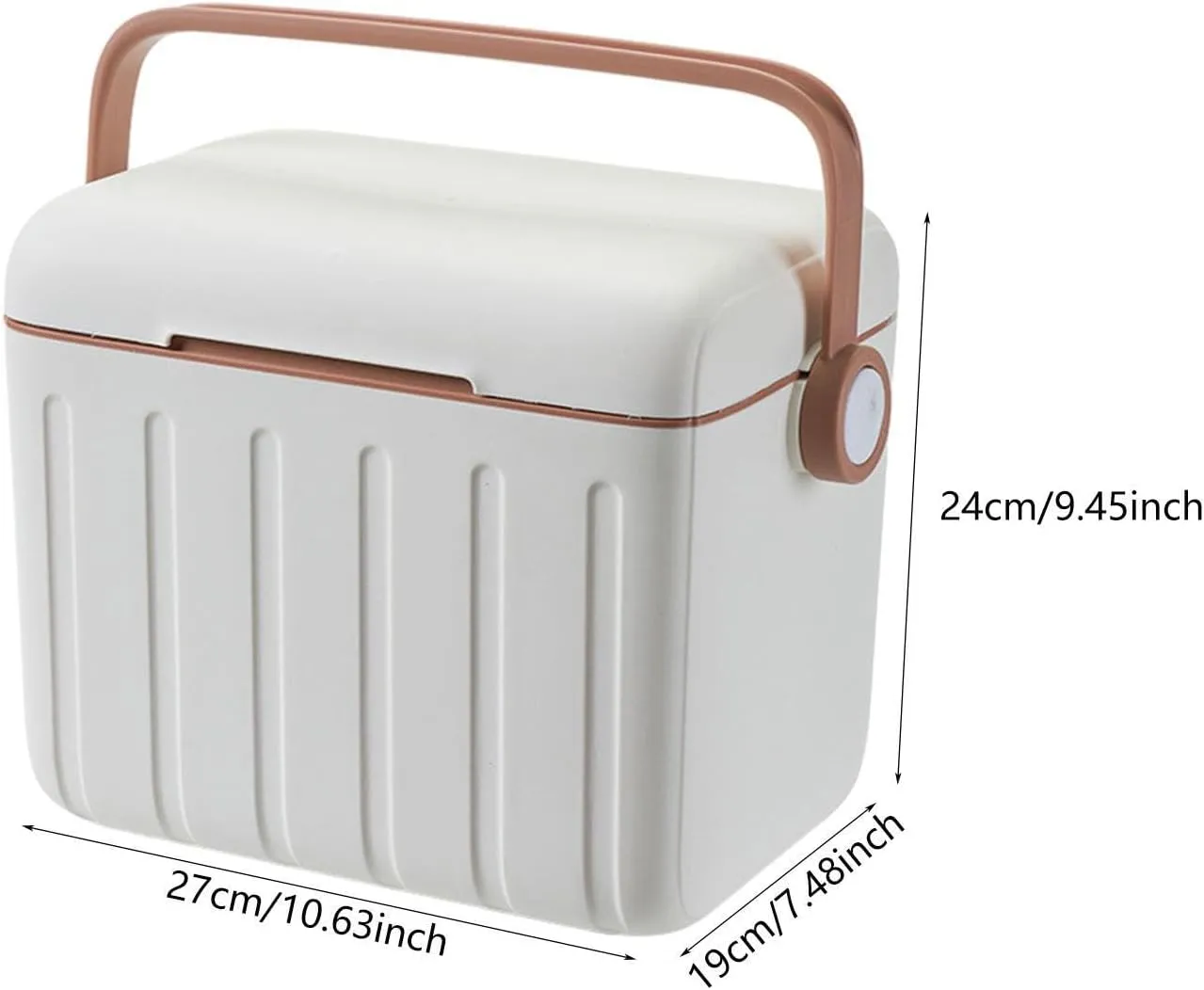 Insulated Cooler Box Ice Retention Cooler Portable 6L Ice Chest Box Container for Indoor Household Stall Fresh Keeping