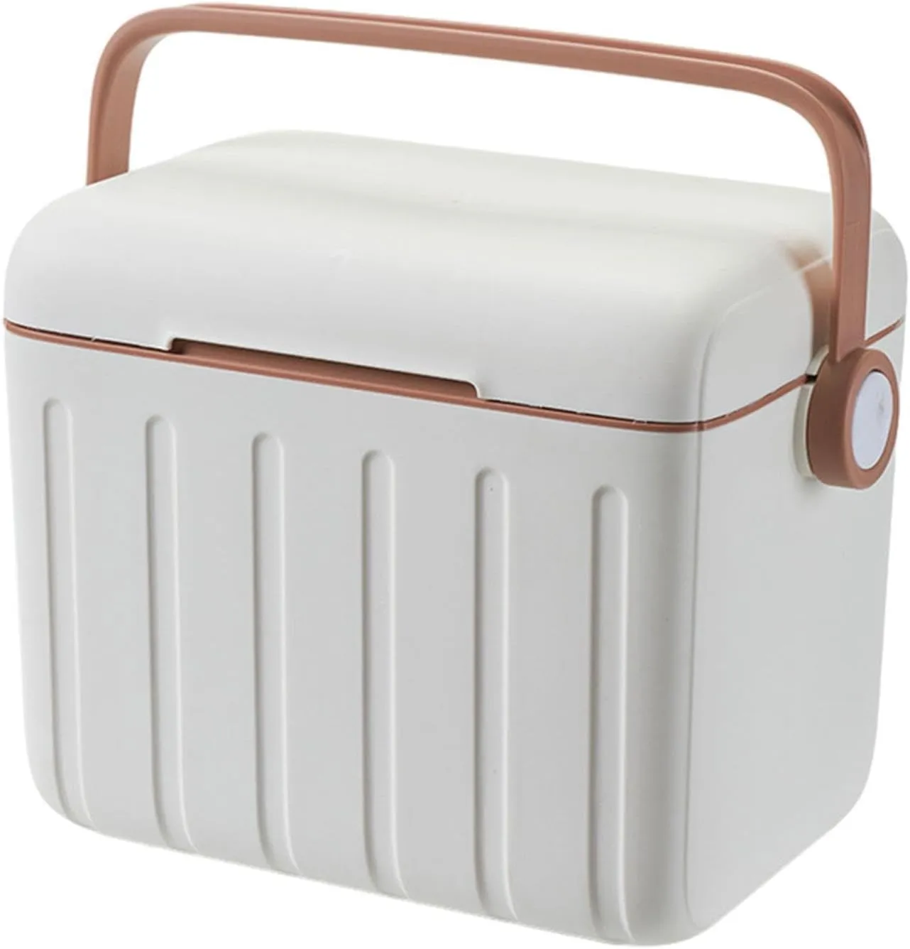 Insulated Cooler Box Ice Retention Cooler Portable 6L Ice Chest Box Container for Indoor Household Stall Fresh Keeping