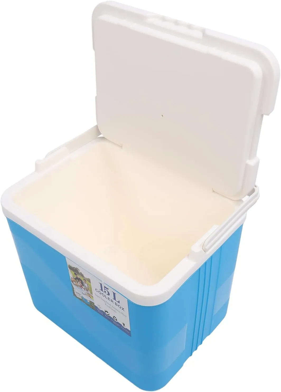 Insulated Cooler, Small Cooler Hard Shell Lasting Cooling Insulation Hard Cooler Box 15L Portable Cooler Ice Chest for Beach, Drink, Beverage, Camping, Picnic, Fishing, Boat,