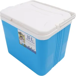 Insulated Cooler, Small Cooler Hard Shell Lasting Cooling Insulation Hard Cooler Box 15L Portable Cooler Ice Chest for Beach, Drink, Beverage, Camping, Picnic, Fishing, Boat,