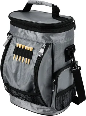 Intech Golf Bag Cooler and Accessory Caddy, Portable Soft Sided 10-Can Insulated Cooler Bag, Fits on a Golf Cart, Push Cart or Carry