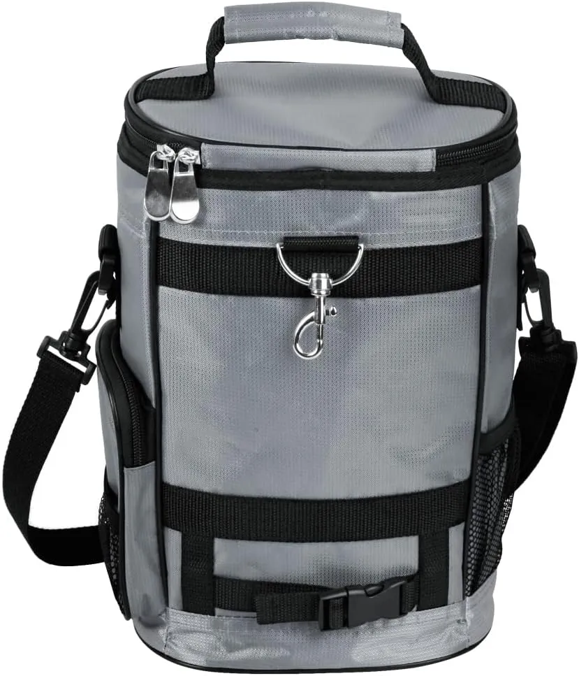 Intech Golf Bag Cooler and Accessory Caddy, Portable Soft Sided 10-Can Insulated Cooler Bag, Fits on a Golf Cart, Push Cart or Carry
