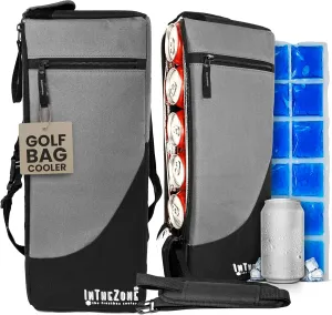 INTHEZONE Frostbox Golf Bag Cooler With Ice Pack, Accessories for Men, Insulated Sleeve, Great Gifts